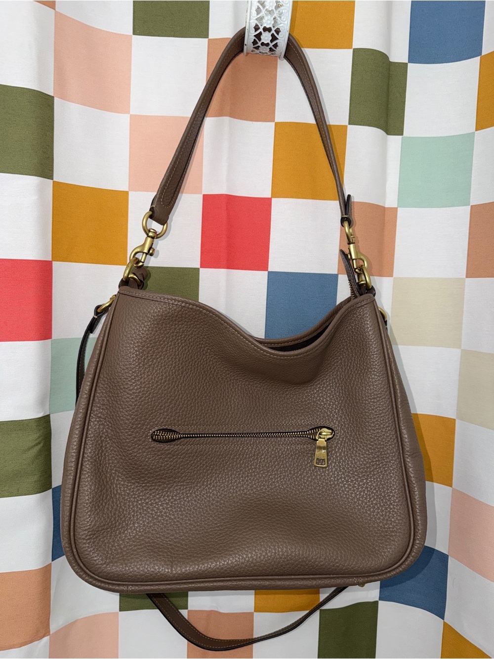 Cary Medium Soft Pebble Leather Shoulder Bag - Picture 5 of 14